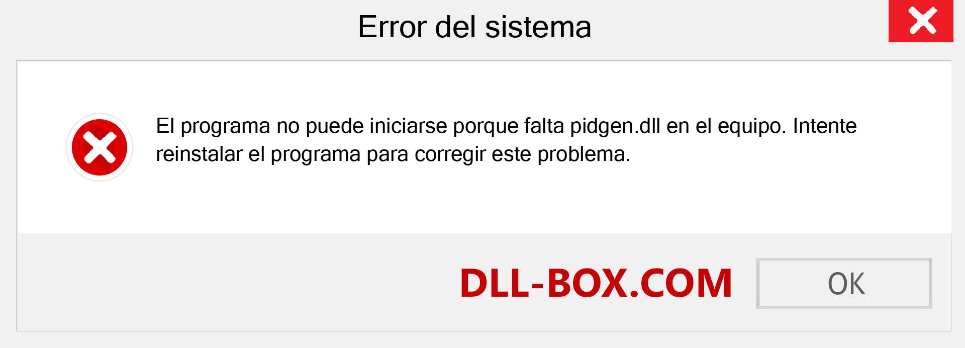 ¿Falta el archivo pidgen.dll ?. Descargar para Windows 7, 8, 10 - Corregir pidgen dll Missing Error en Windows, fotos, imágenes