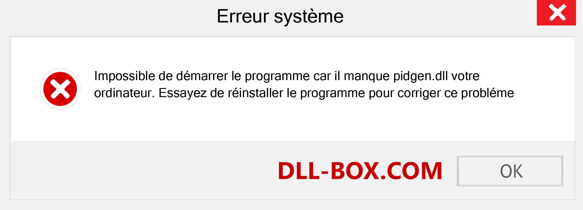 Le fichier pidgen.dll est manquant ?. Télécharger pour Windows 7, 8, 10 - Correction de l'erreur manquante pidgen dll sur Windows, photos, images